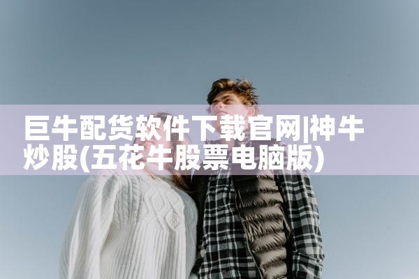 巨牛配货软件下载官网